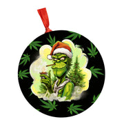 Unique Grinch Christmas Ornament - 420 Grinch Smoking Pot - Gift Ideas for Unconventional Celebrations - Loved by Lori Maye #