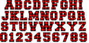 Digital Buffalo Plaid SVG JPG PNG Font Alphabet Plaid Letters & Numbers Buffalo Plaid Monogram Svg Silhouette Cut Files Svg Files for Cricut - Loved by Lori Maye #