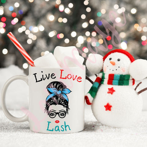 Eyelash Coffee Mug Lash Tech Gift - Esthetician Gift - Makeup Lover Gifts Lash Technician Gift esthetician gifts Christmas Gift Personalized - Loved by Lori Maye #