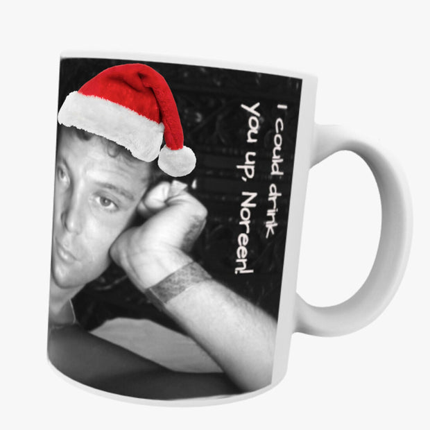 Personalized Gifts Tom Jones Inspired With Your Name & Saying of Your Choice Coffee Mug Cup ~ Vintage Great Christmas Gift Mug! Santa's Hat - Loved by Lori Maye #